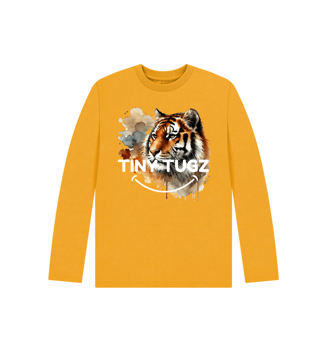 Mustard Printed Kids T-Shirt