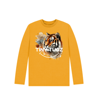 Mustard Printed Kids T-Shirt