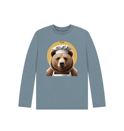 Stone Blue Printed Kids T-Shirt