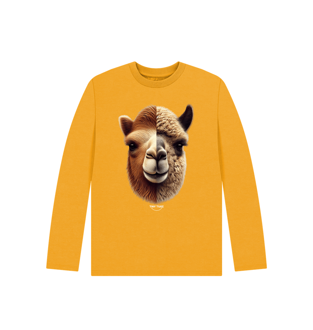 Mustard Printed Kids T-Shirt