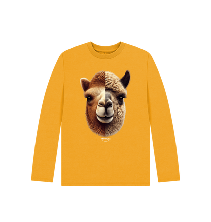 Mustard Printed Kids T-Shirt