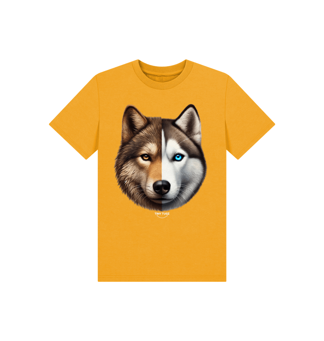 Mustard Printed Kids T-Shirt
