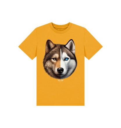 Mustard Printed Kids T-Shirt