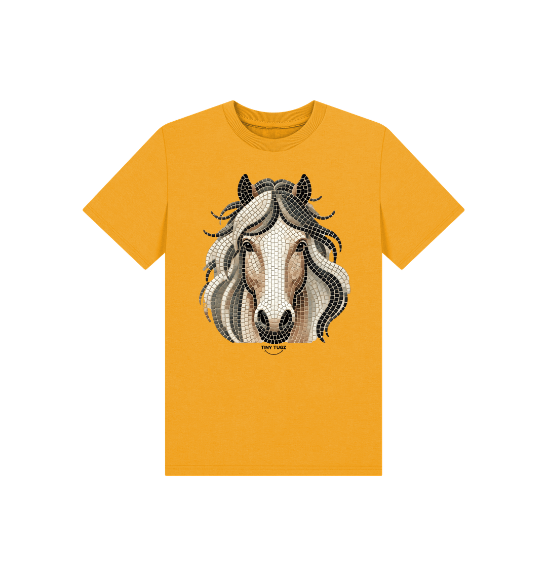 Mustard Printed Kids T-Shirt