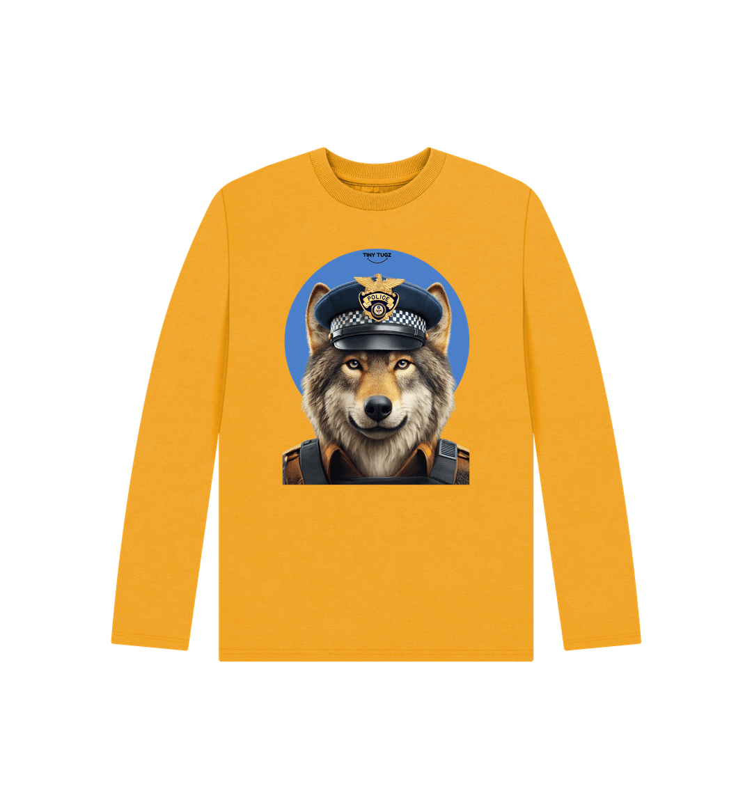 Mustard Printed Kids T-Shirt