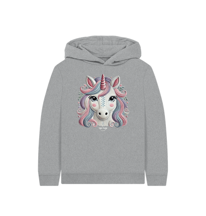 Athletic Grey Printed Kids Hoodie