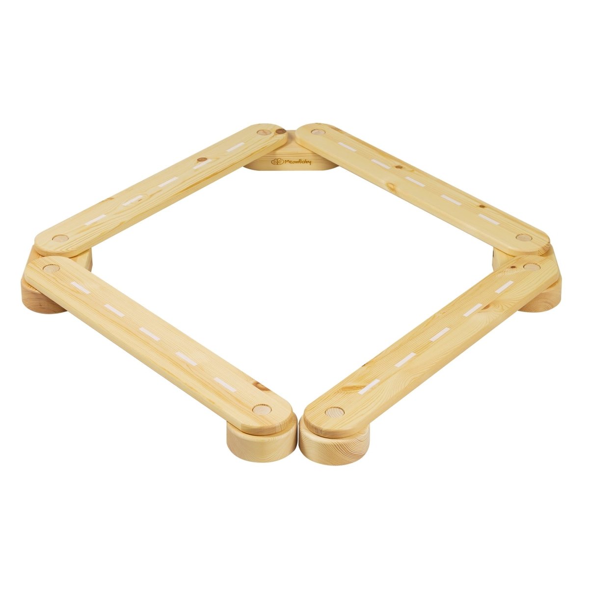 4-Piece Indoor Montessori Wooden Sensory Path for Kids – Balance Beam Learning Set - Tiny Tugz™