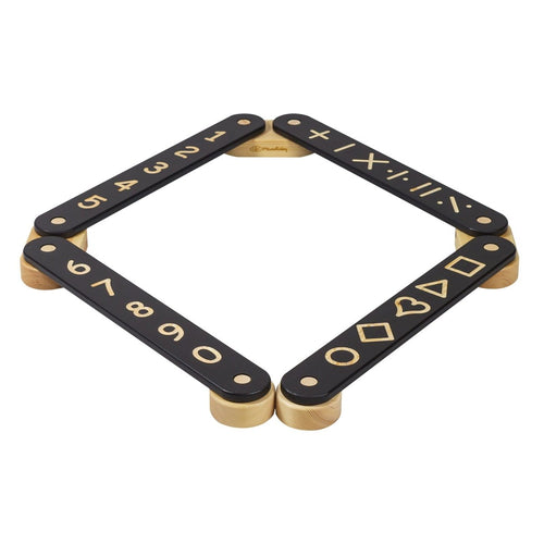 4-Piece Indoor Montessori Wooden Sensory Path for Kids – Balance Beam Learning Set - Tiny Tugz™