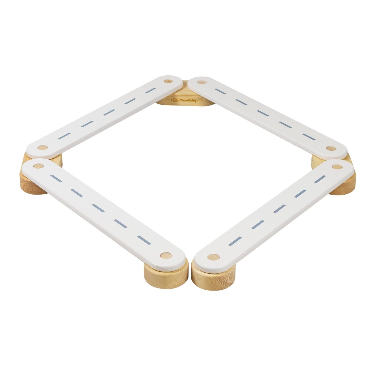 4-Piece Indoor Montessori Wooden Sensory Path for Kids – Balance Beam Learning Set - Tiny Tugz™