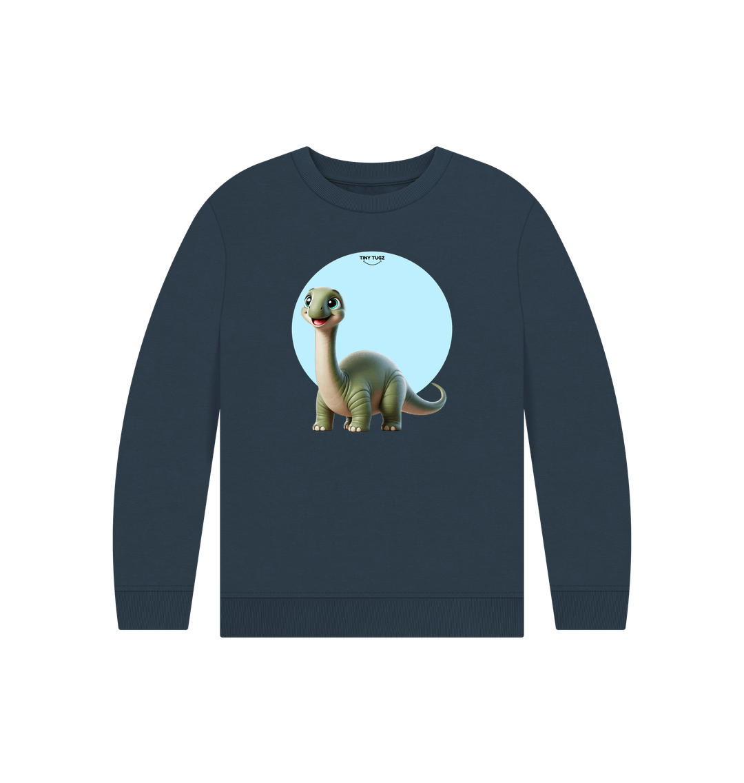 Navy Blue Printed Kids Jumper