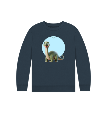 Navy Blue Printed Kids Jumper
