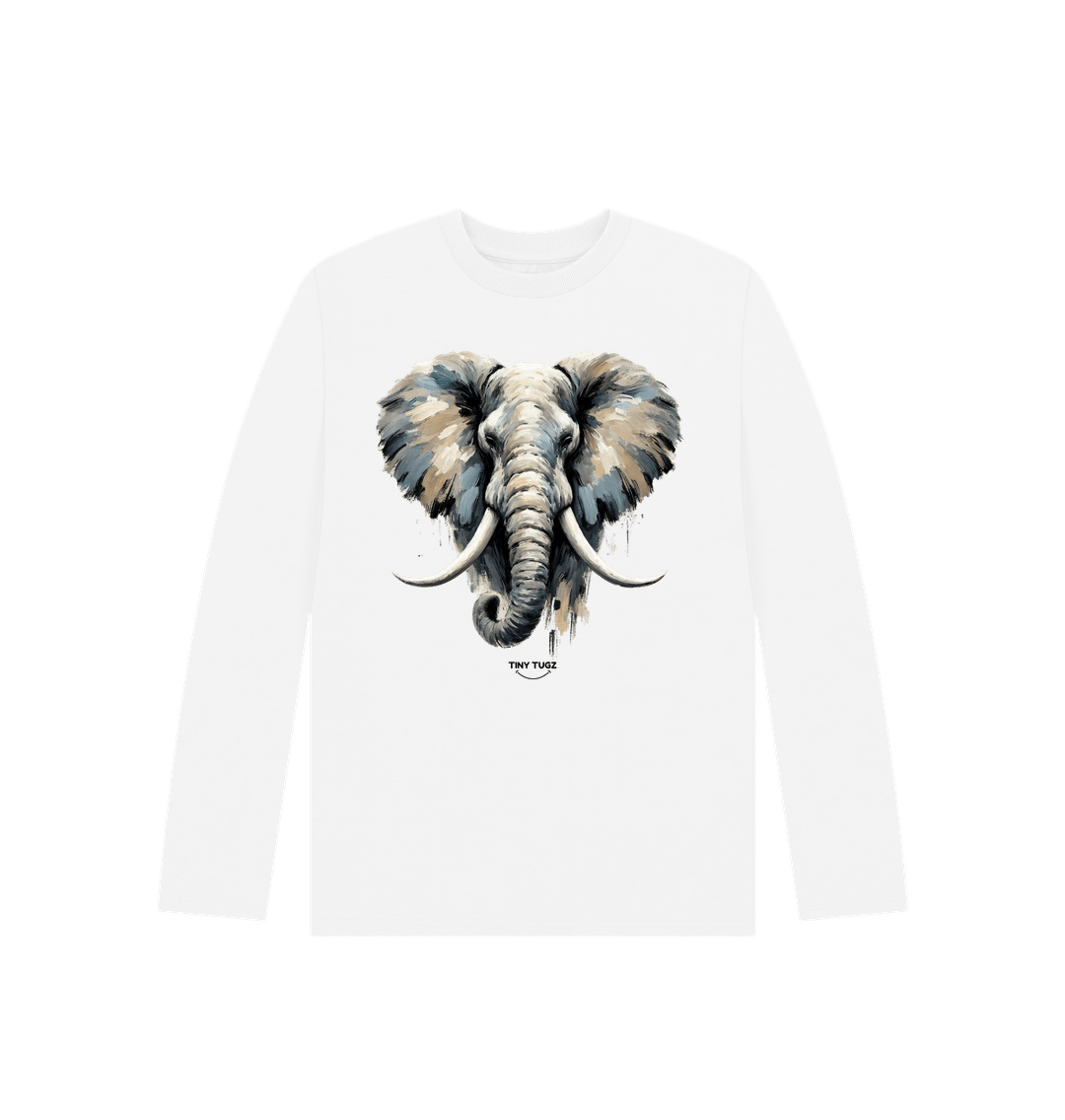 White Printed Kids T-Shirt