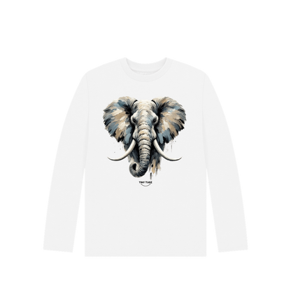 White Printed Kids T-Shirt