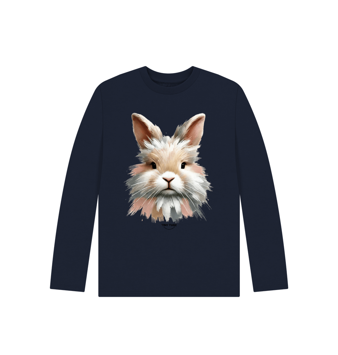 Navy Blue Printed Kids T-Shirt