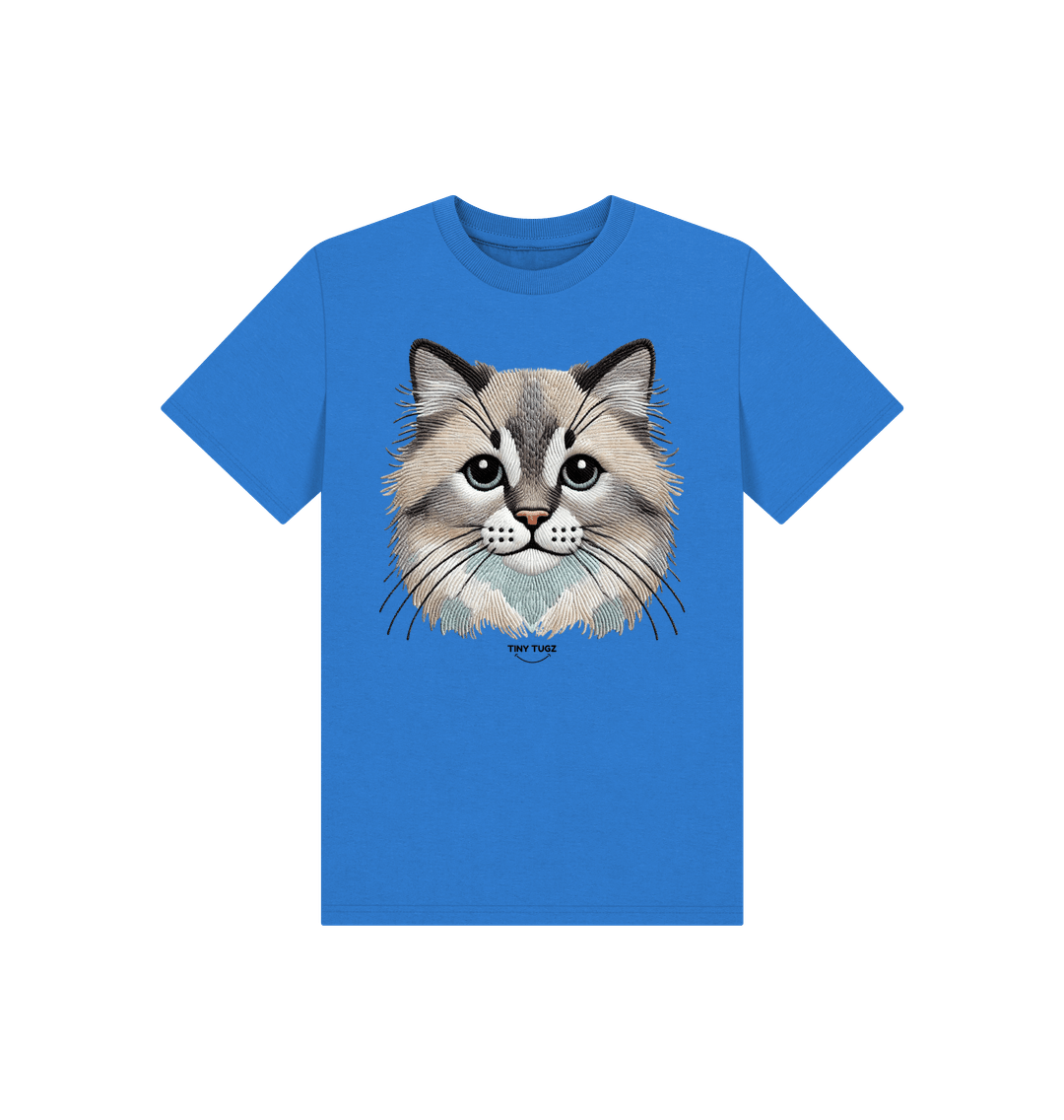 Bright Blue Printed Kids T-Shirt