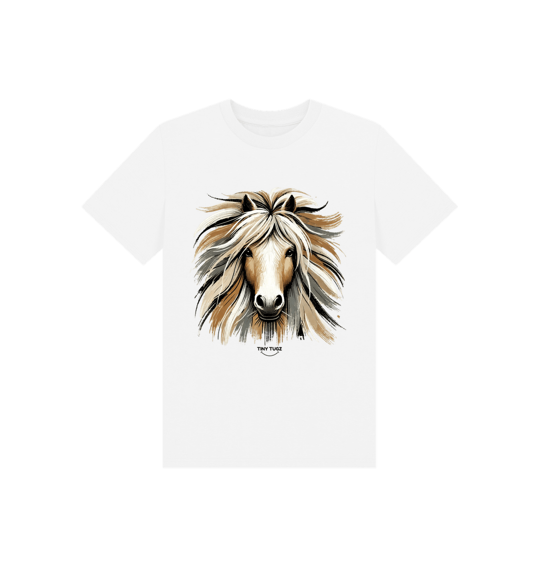 White Printed Kids T-Shirt