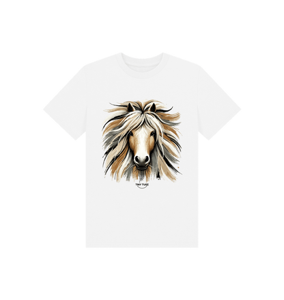 White Printed Kids T-Shirt