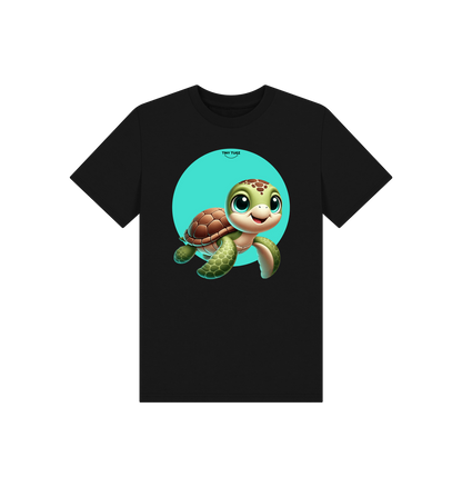 Black Printed Kids T-Shirt
