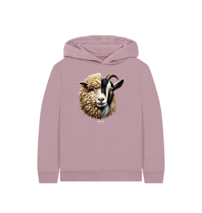Mauve Printed Kids Hoodie