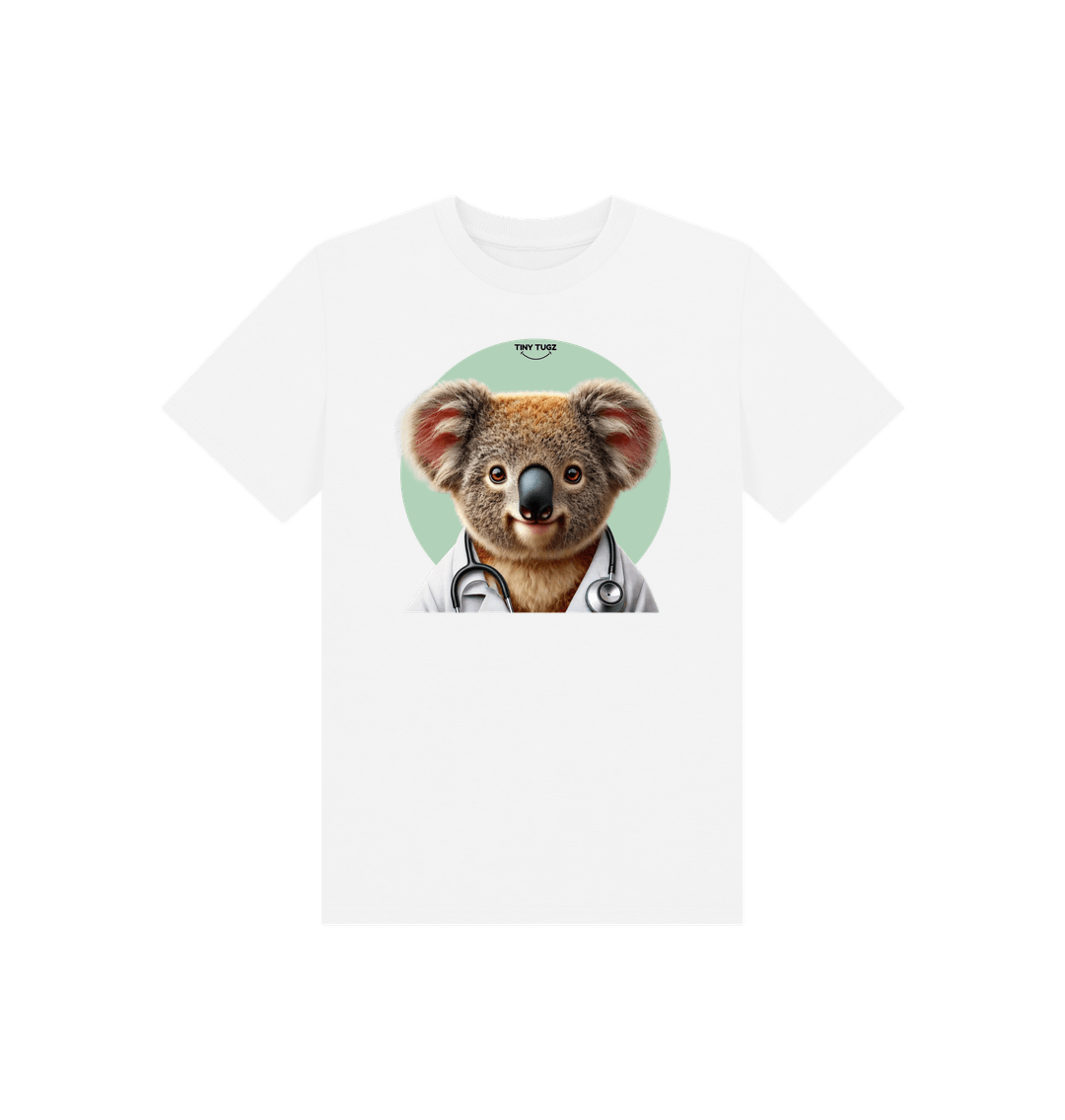 White Printed Kids T-Shirt