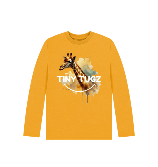 Mustard Printed Kids T-Shirt