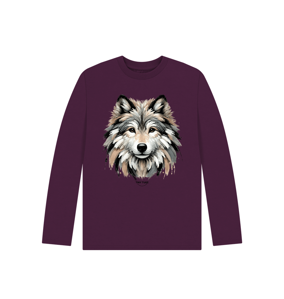 Purple Printed Kids T-Shirt