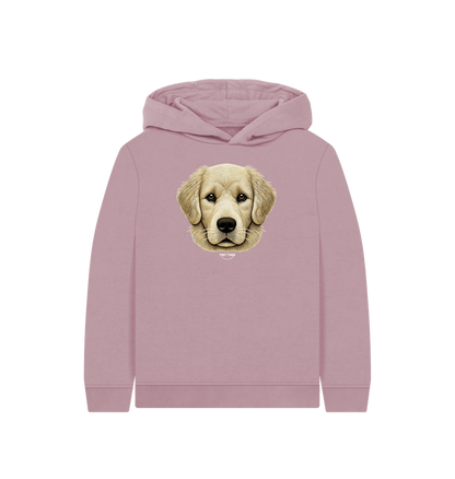 Mauve Printed Kids Hoodie