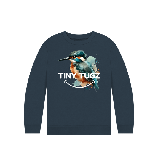 Navy Blue Printed Kids Jumper