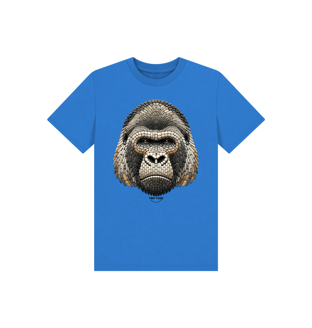 Bright Blue Printed Kids T-Shirt