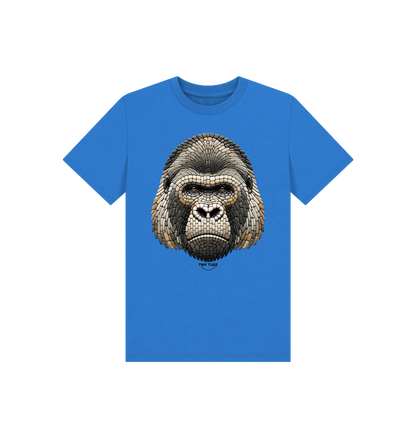 Bright Blue Printed Kids T-Shirt