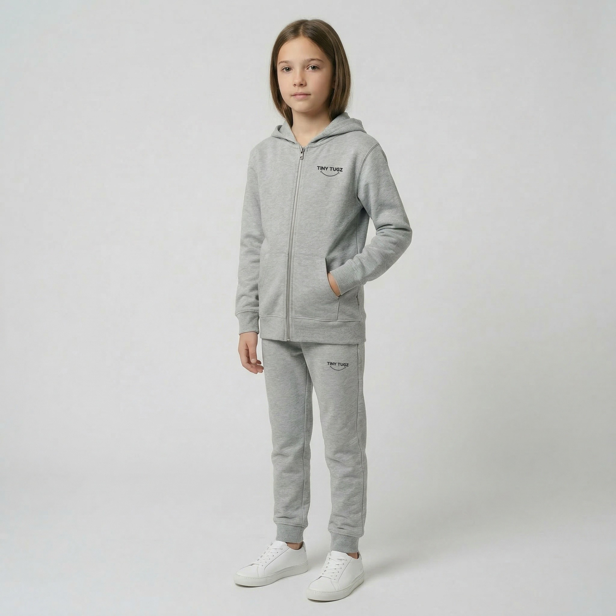 Tiny Tugz™ 100% Organic Cotton Teen Joggers – Grey