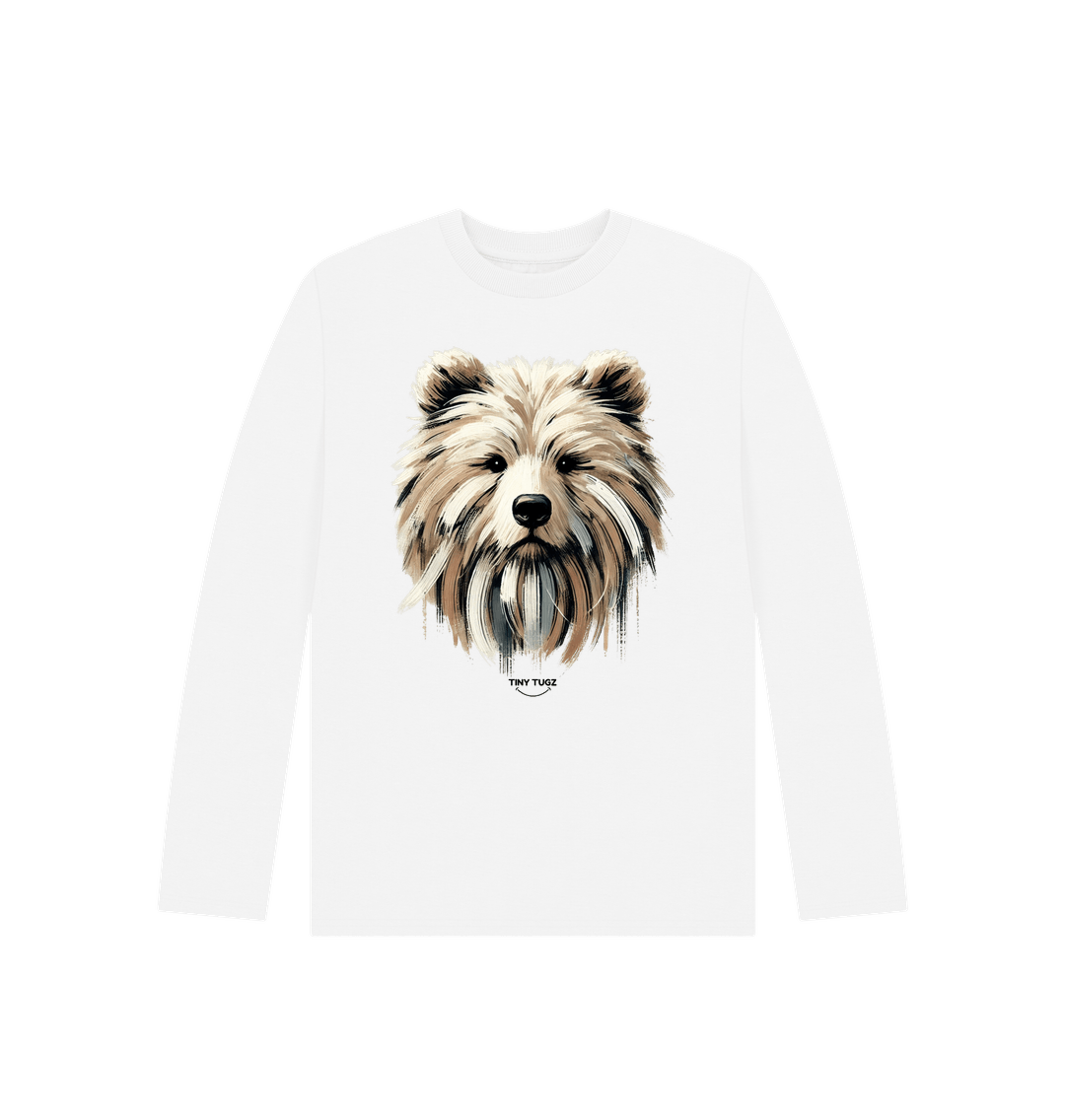 White Printed Kids T-Shirt