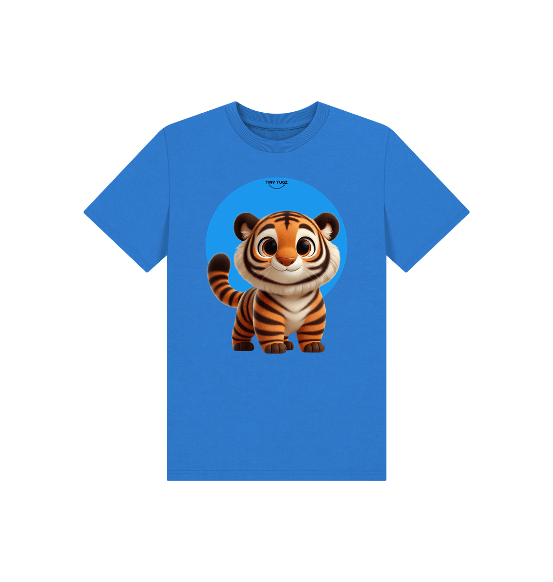Bright Blue Printed Kids T-Shirt