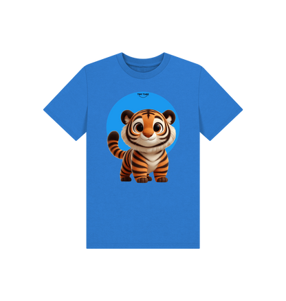 Bright Blue Printed Kids T-Shirt