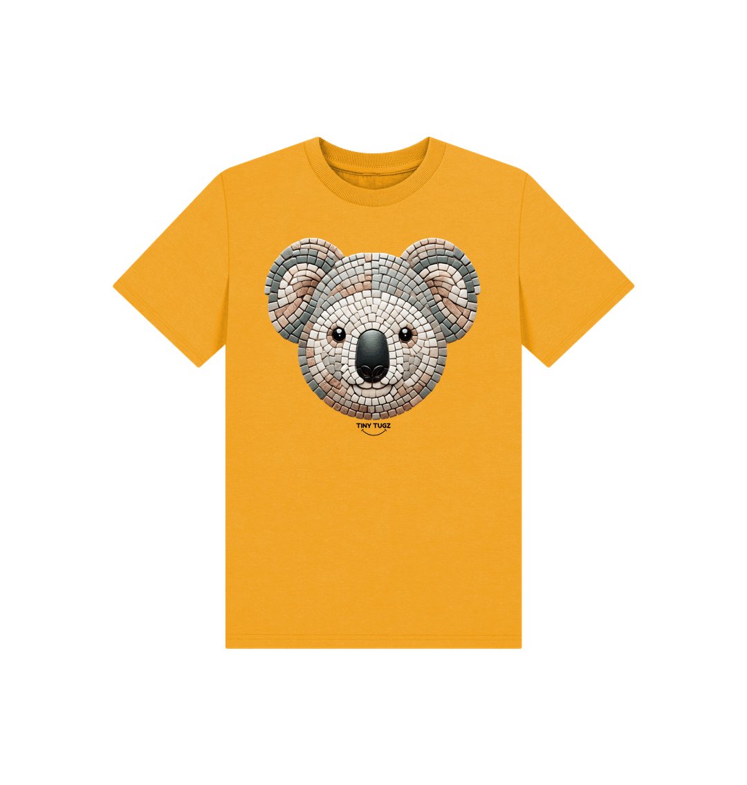 Mustard Printed Kids T-Shirt