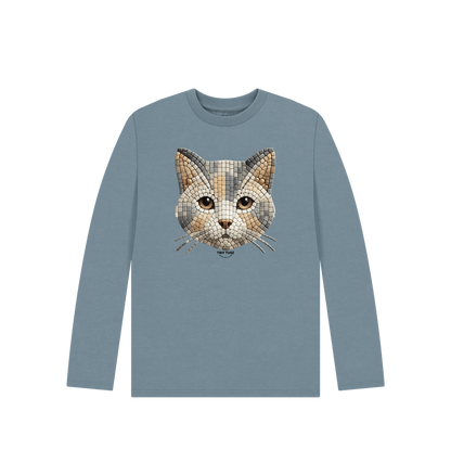 Stone Blue Printed Kids T-Shirt