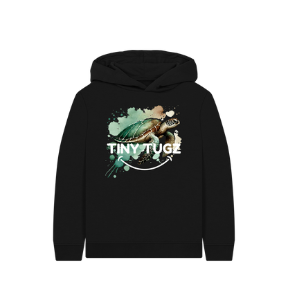 Black Printed Kids Hoodie