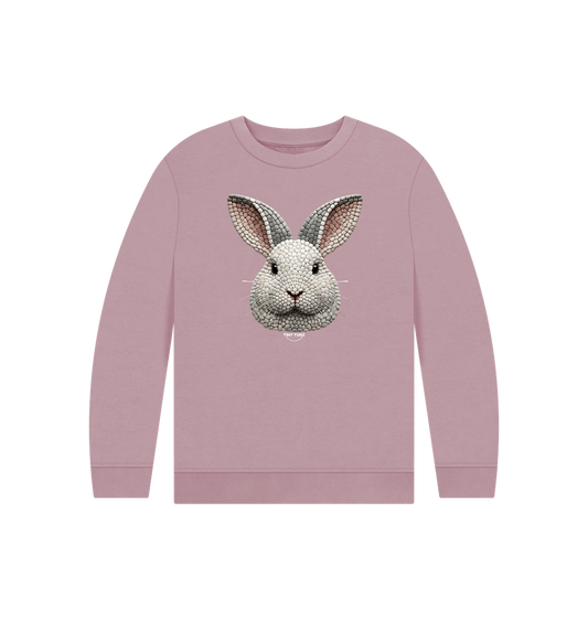 Mauve Printed Kids Jumper