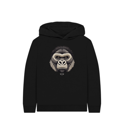 Black Printed Kids Hoodie
