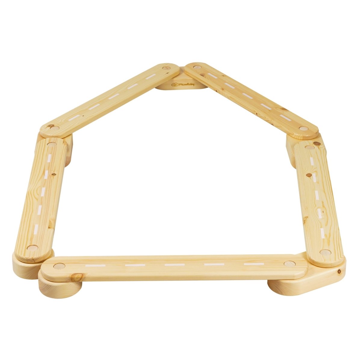 5-Piece Indoor Montessori Wooden Sensory Path for Kids – Balance Beam Learning Set - Tiny Tugz™