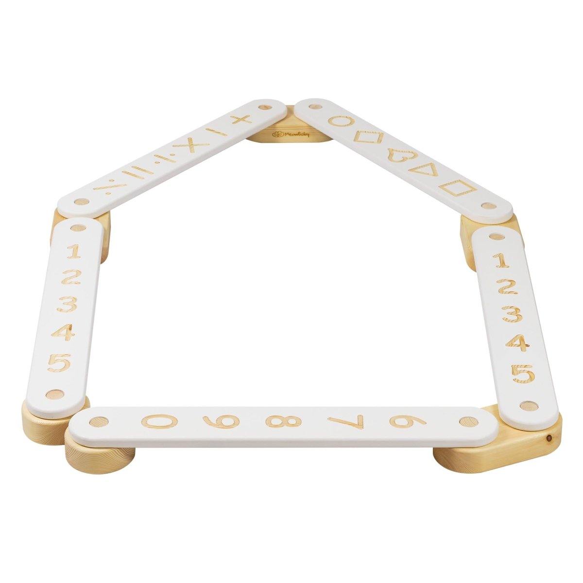 5-Piece Indoor Montessori Wooden Sensory Path for Kids – Balance Beam Learning Set - Tiny Tugz™