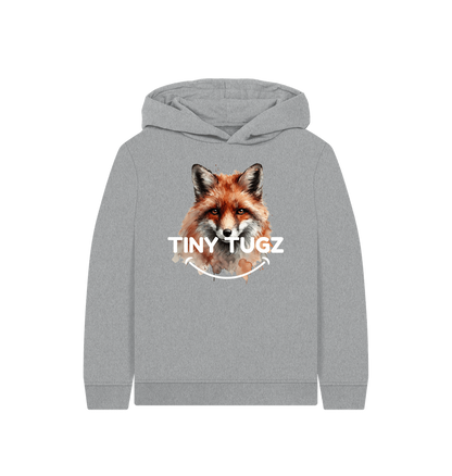 Athletic Grey Printed Kids Hoodie