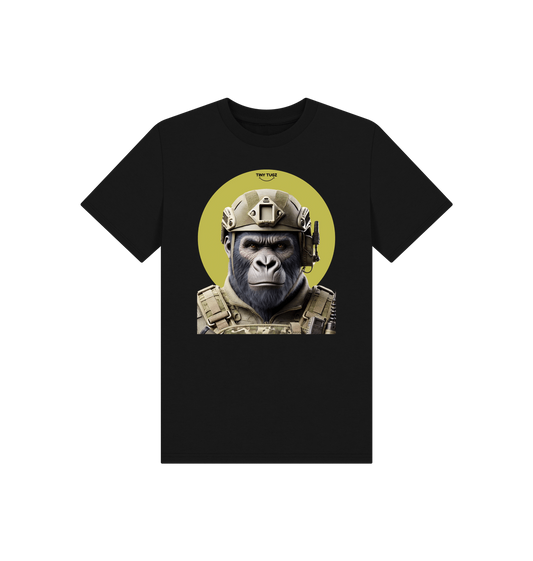 Black Printed Kids T-Shirt