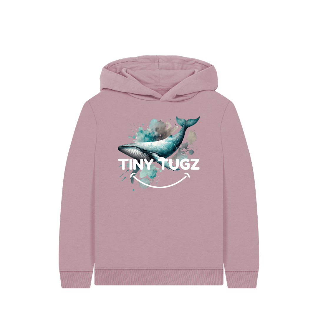 Mauve Printed Kids Hoodie