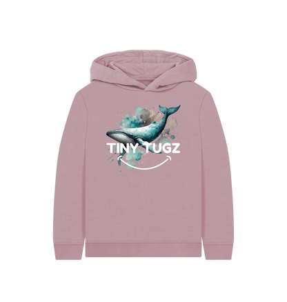 Mauve Printed Kids Hoodie