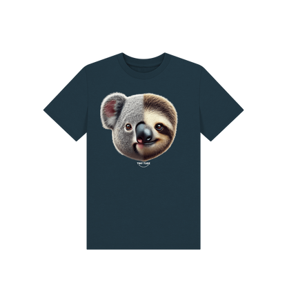 Denim Blue Printed Kids T-Shirt
