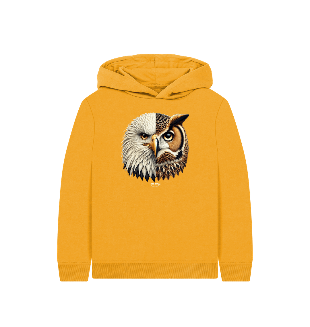 Mustard Printed Kids Hoodie