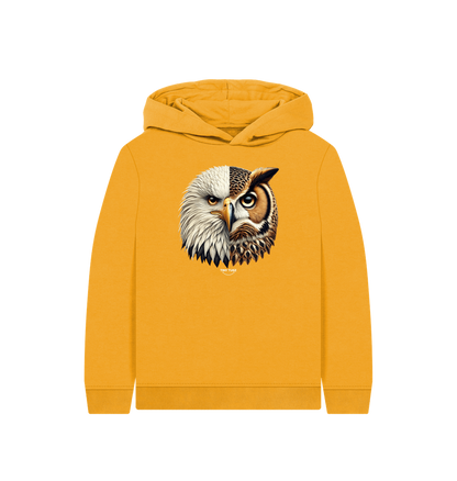 Mustard Printed Kids Hoodie
