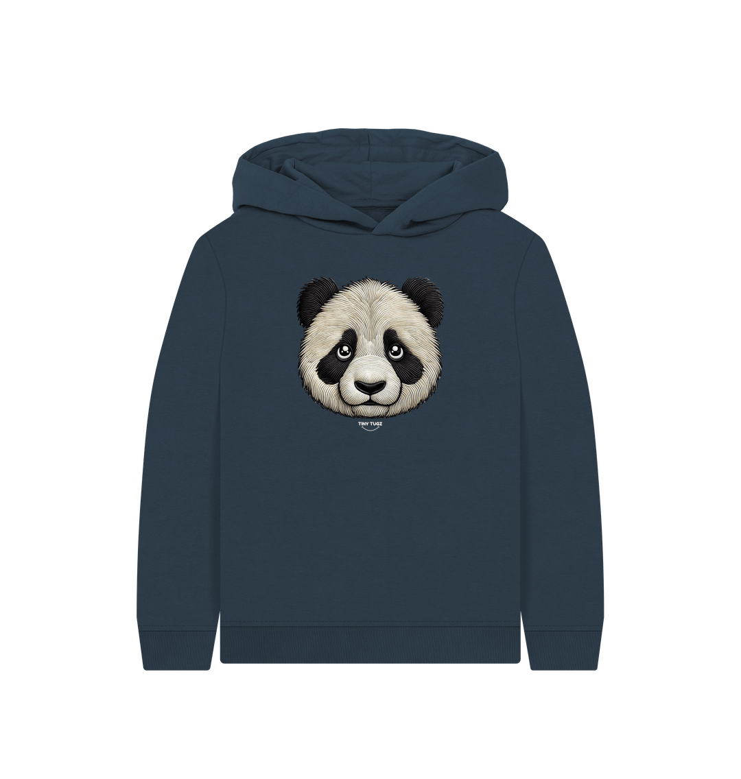 Navy Blue Printed Kids Hoodie