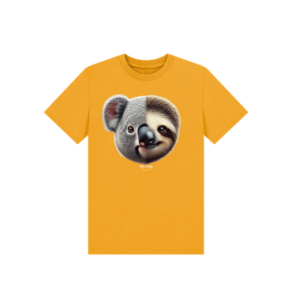 Mustard Printed Kids T-Shirt